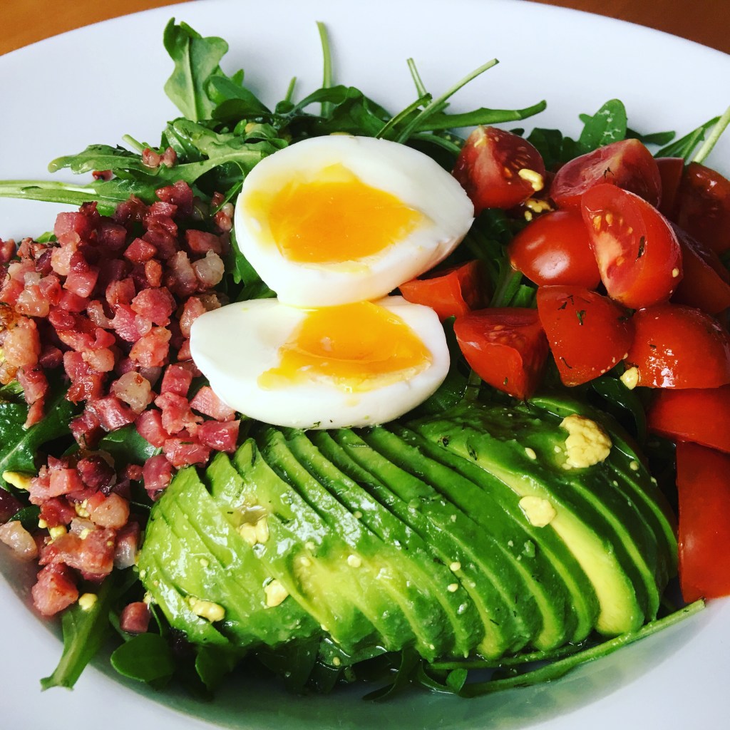 Rucola-Salat mit Bacon